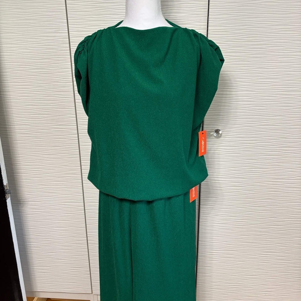 Elegant Green Women's Pant Set